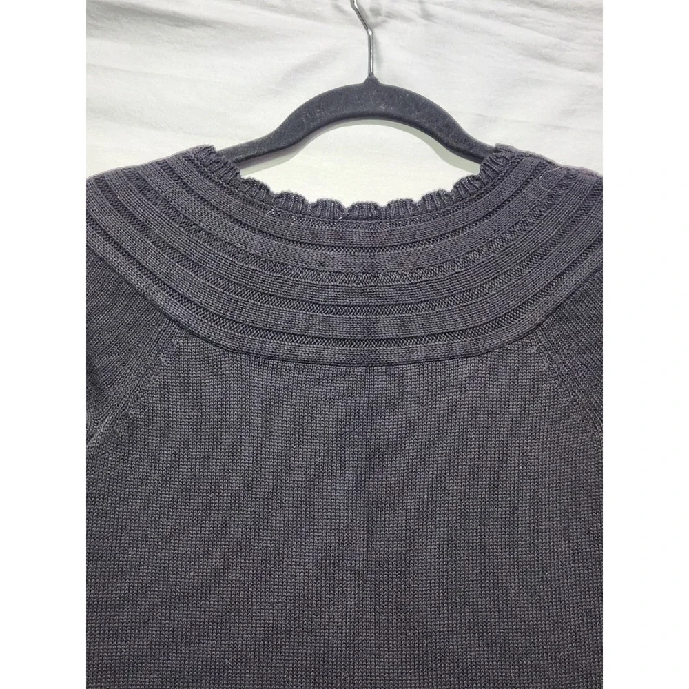 NWT Gymboree Black Knit Holiday Christmas Sweater Dress Ribbon Neckline Girls 10